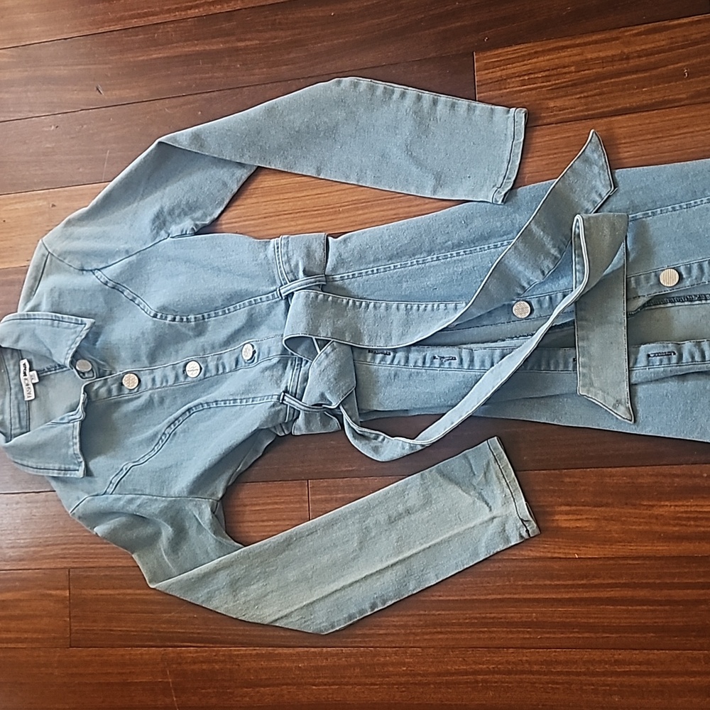 Fashion Nova Blue Denim Maxi Dress - Picture 6 of 6